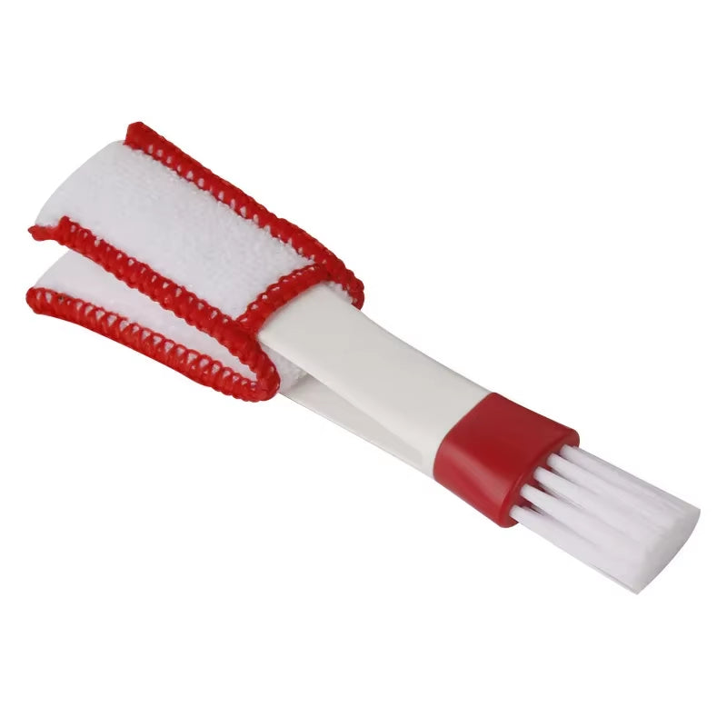 Car Air Vent Double Head Brushes Multifunction Auto Air Conditioner Car Cleaning Tools Dusting Interior Detailing Tool Brush